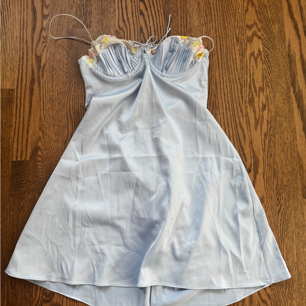 For Love And Lemons Light Blue Dress